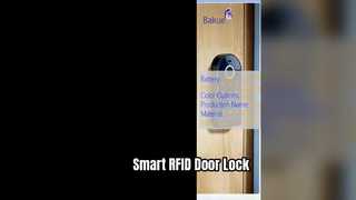 স্মার্ট আরএফআইডি ডোর লক নিরাপদ অ্যাক্সেস ম্যানেজমেন্ট