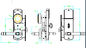 জিংক খাদ ইলেকট্রনিক দরজা লক উচ্চ নিরাপত্তা সফটওয়্যার RFID হোটেল রুম দরজা লক